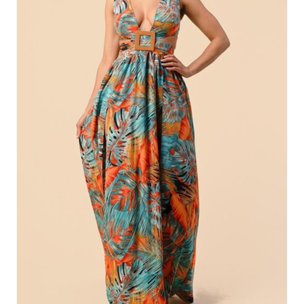 Tropical Maxi Dress - Picture 3 of 6